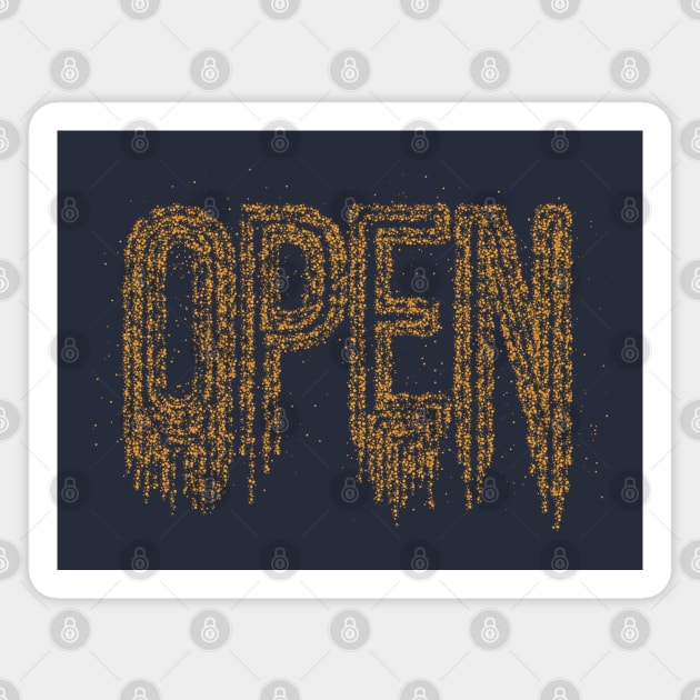 Open Typography Magnet by Mako Design 